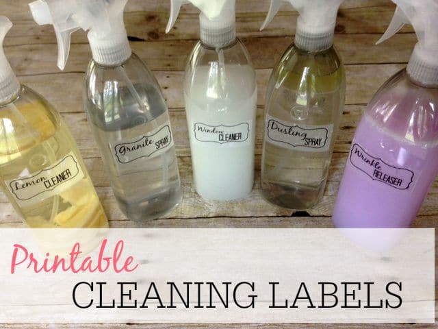 printable cleaning labels frugally blonde