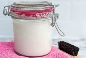 soft scrub made from baking soda
