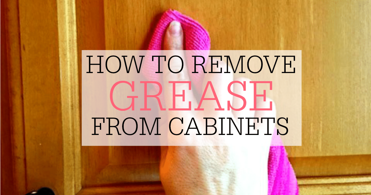 How To Remove Grease From Kitchen Cabinets Frugally Blonde