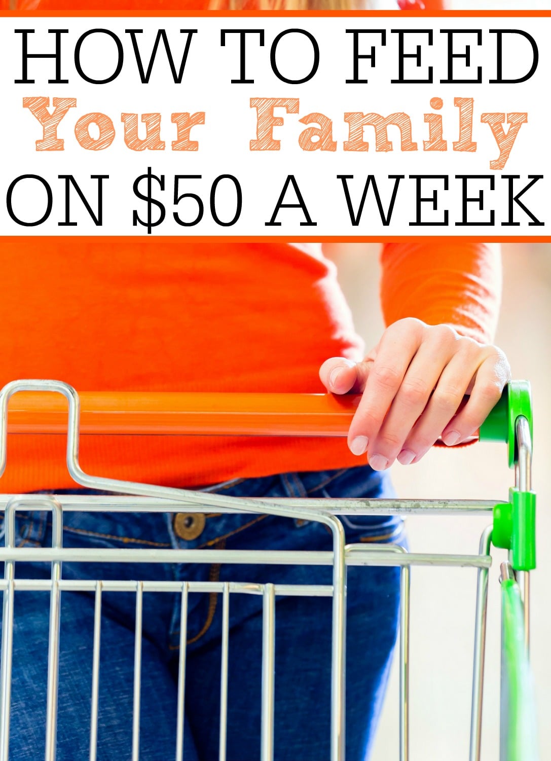 See how to spend $50 a week on groceries! This family does it and often goes BELOW $50 a week. With these simple tips you can be saving your family more.