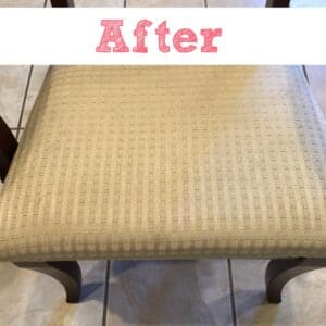 upholstery after