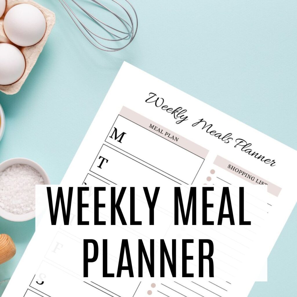 planner for weekly meal planning