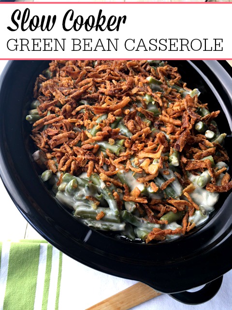 Slow Cooker Bacon Green Bean Casserole November 1, by Sarah Olson 20 Comments Bacon makes everything better including this Slow Cooker Bacon Green Bean Casserole.