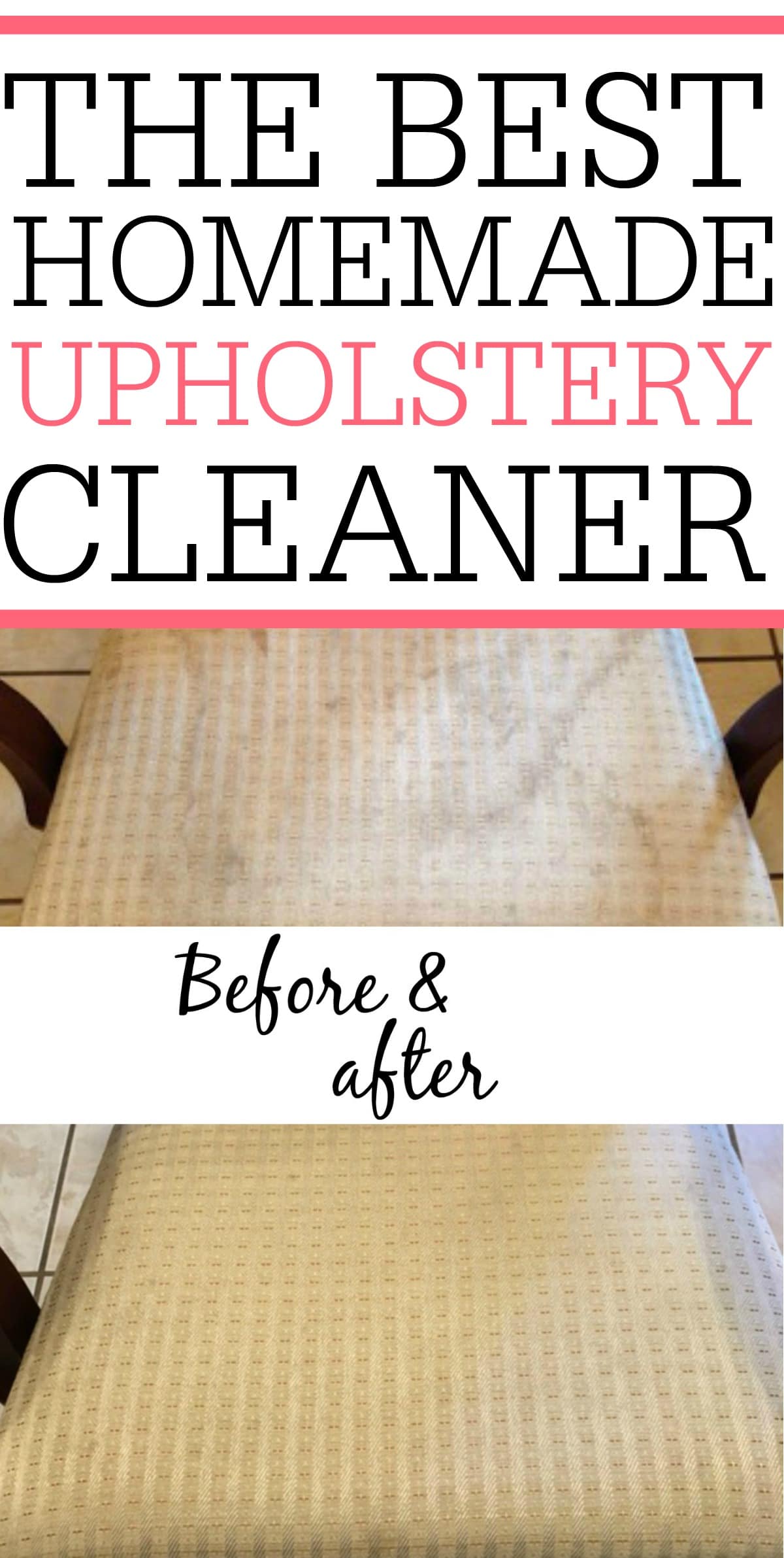 DIY Upholstery Cleaner - Frugally Blonde