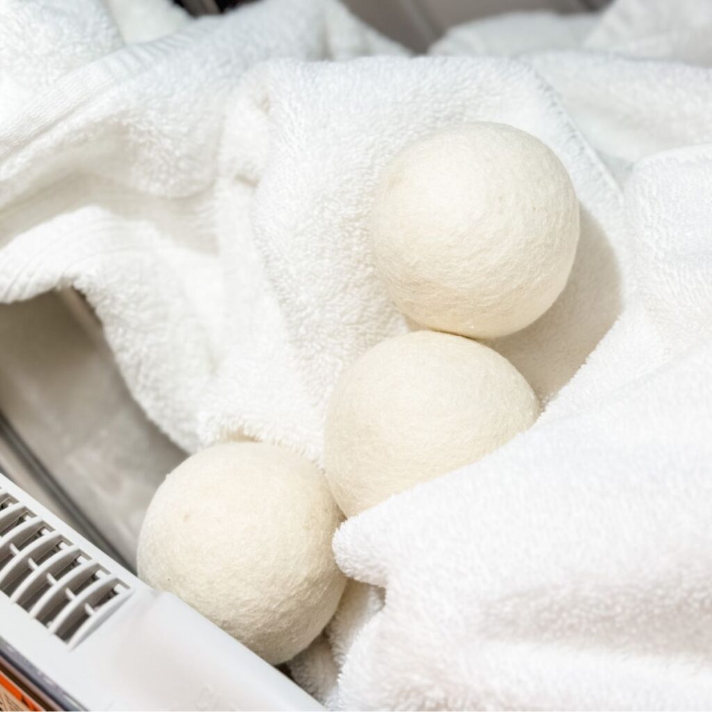 using wool dryer balls