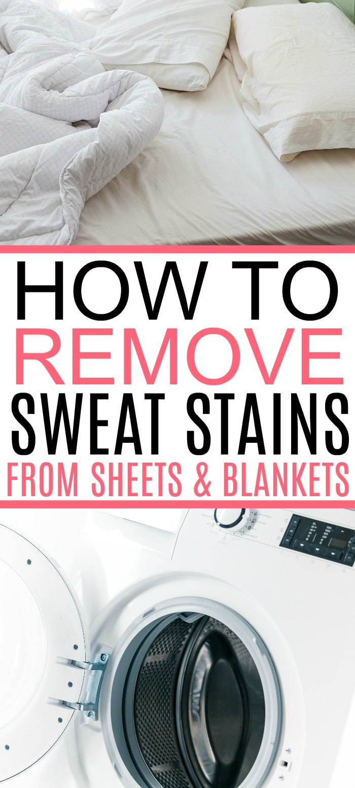 How To Easily Remove Sweat Stains From Sheets & Blankets Frugally Blonde