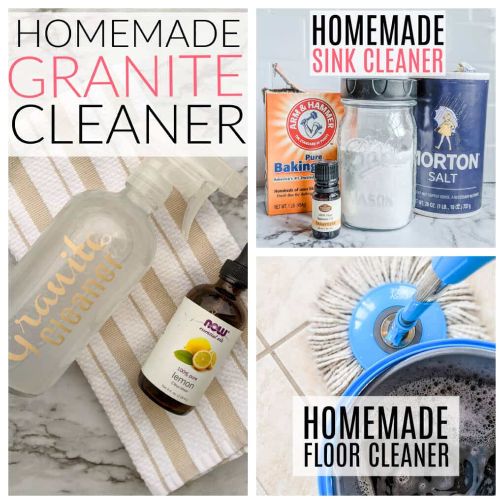 ingredients to make homemade cleaners that work