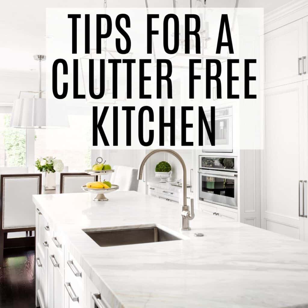 clutter free kitchen