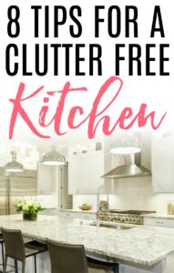 Tips For A Clutter Free Kitchen - Frugally Blonde