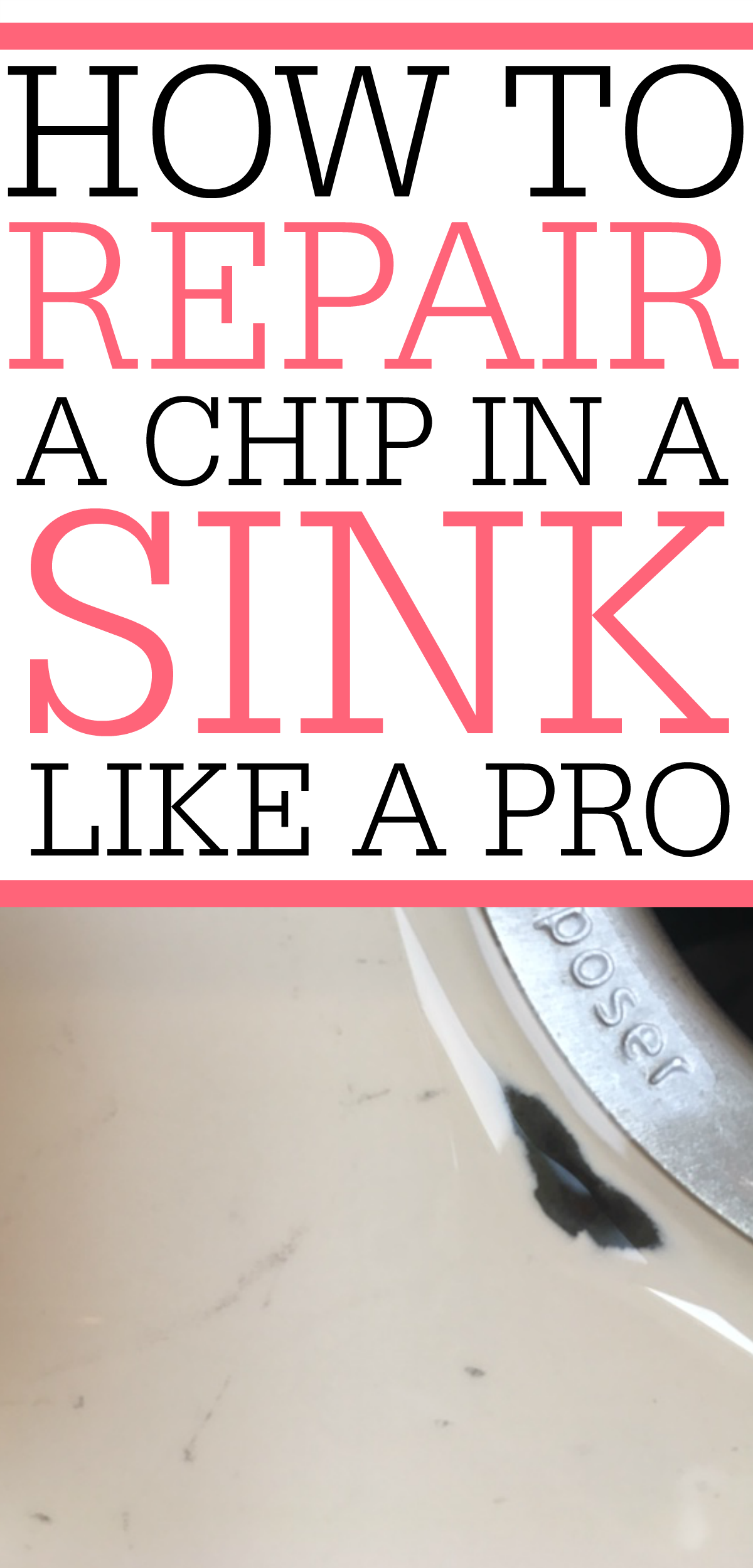 How To Fix A Chip In A Porcelain Sink Frugally Blonde