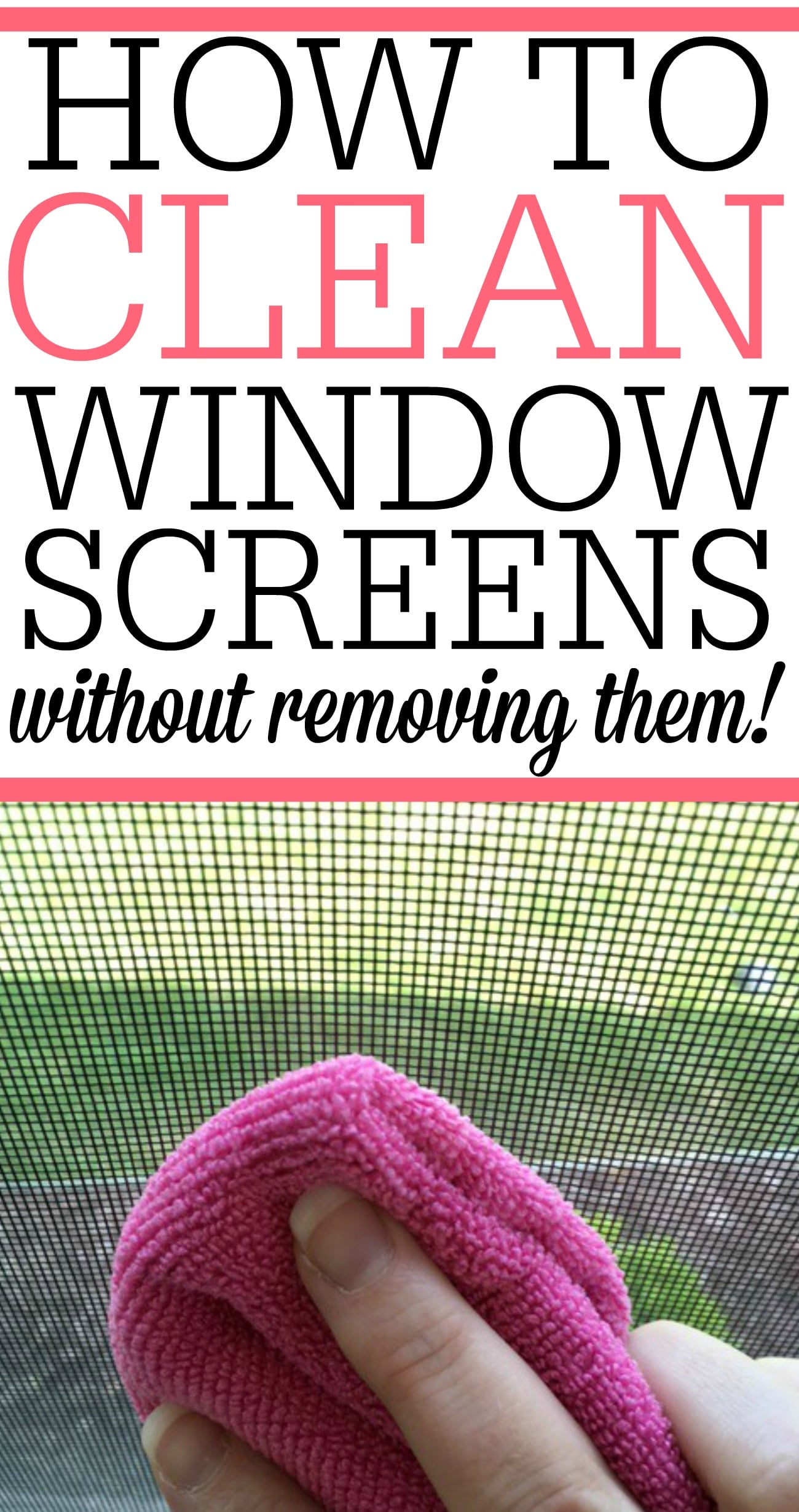 Best way to clean window screens tripsose