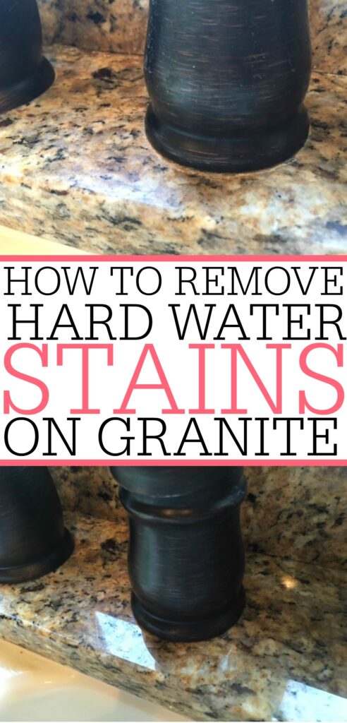 How To Remove A Water Stain On Granite Frugally Blonde How To Remove A Water Stain On Granite