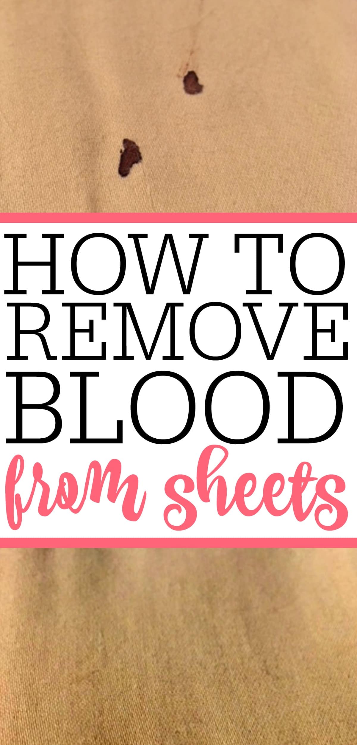 How To Remove Blood From Sheets Frugally Blonde