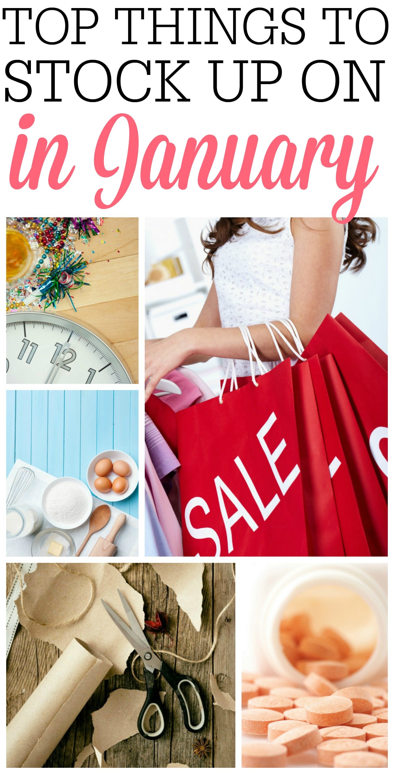 Trying to save more money? Check out the top things to stock up on in January to really save. It's an easy way to save more money without much work.