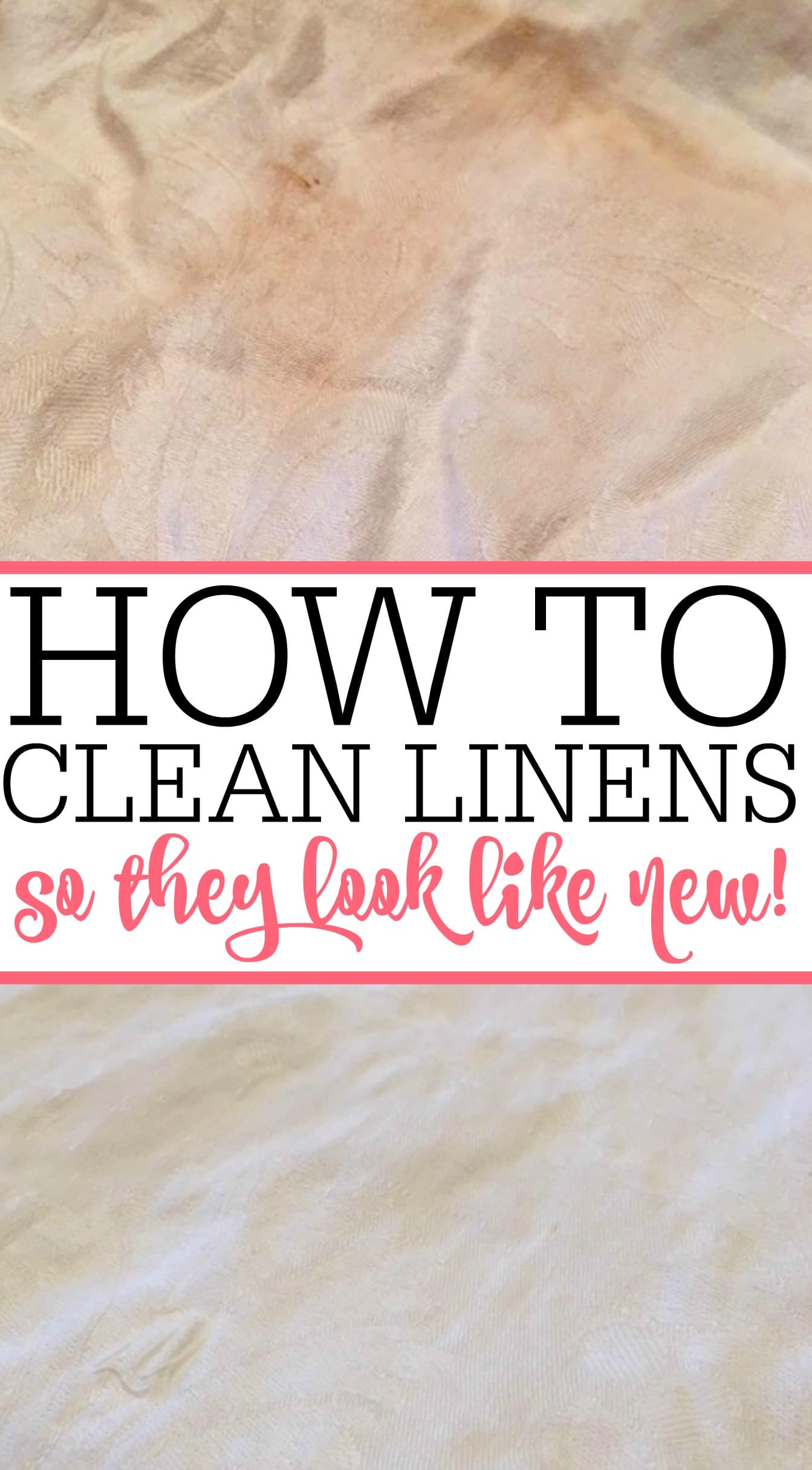 Need help with cleaning linens? Get those yellowed linens clean again. Check out cleaning linens so they look like new again.