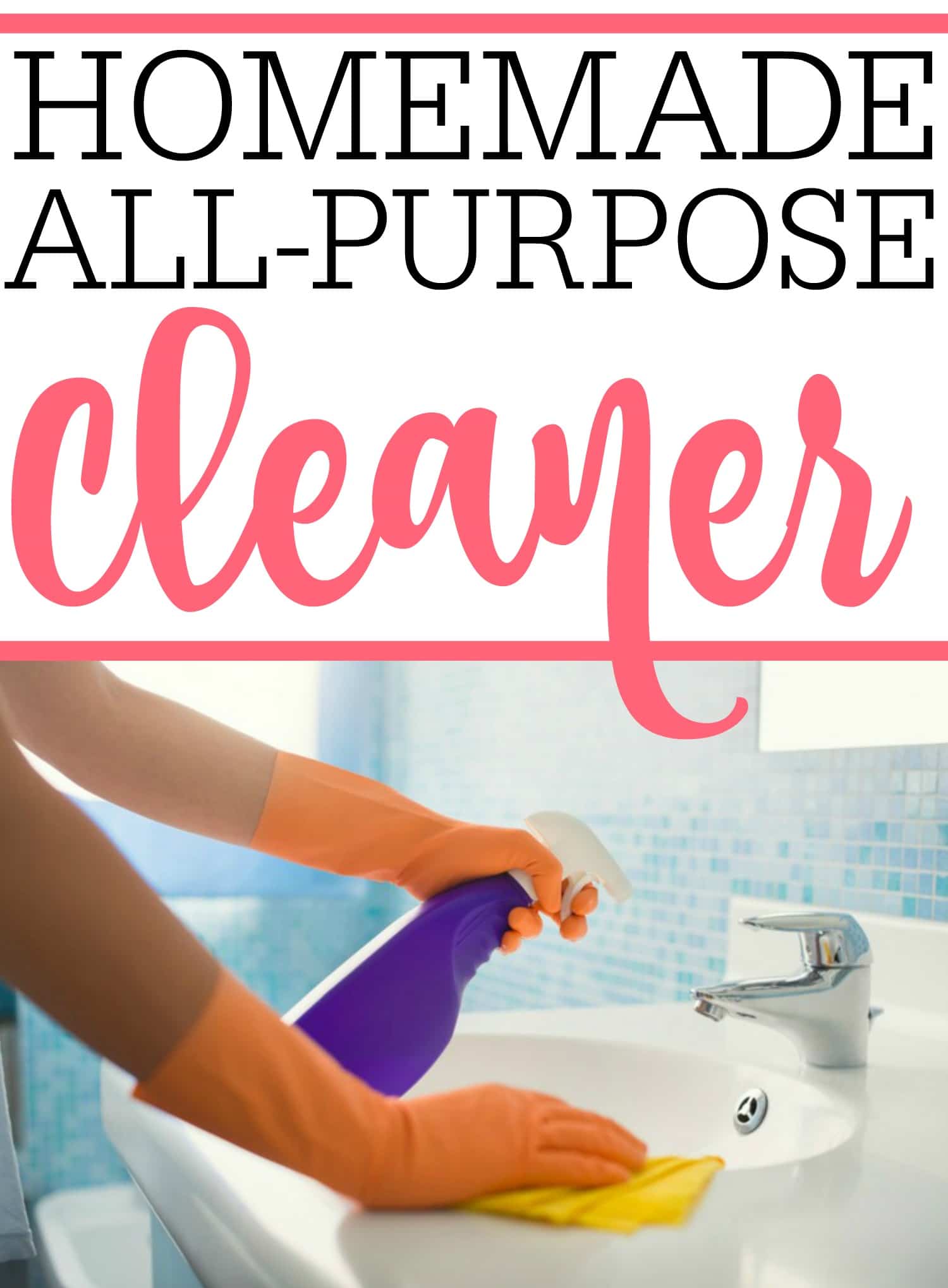 Looking for the perfect homemade all-purpose cleaner? This easy DIY all-purpose cleaner only takes minutes to make. Plus, you probably already have the ingredients at home to make it.