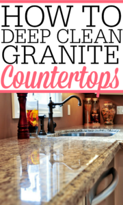 How To Deep Clean Granite Countertops Frugally Blonde