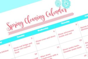 spring cleaning free printable