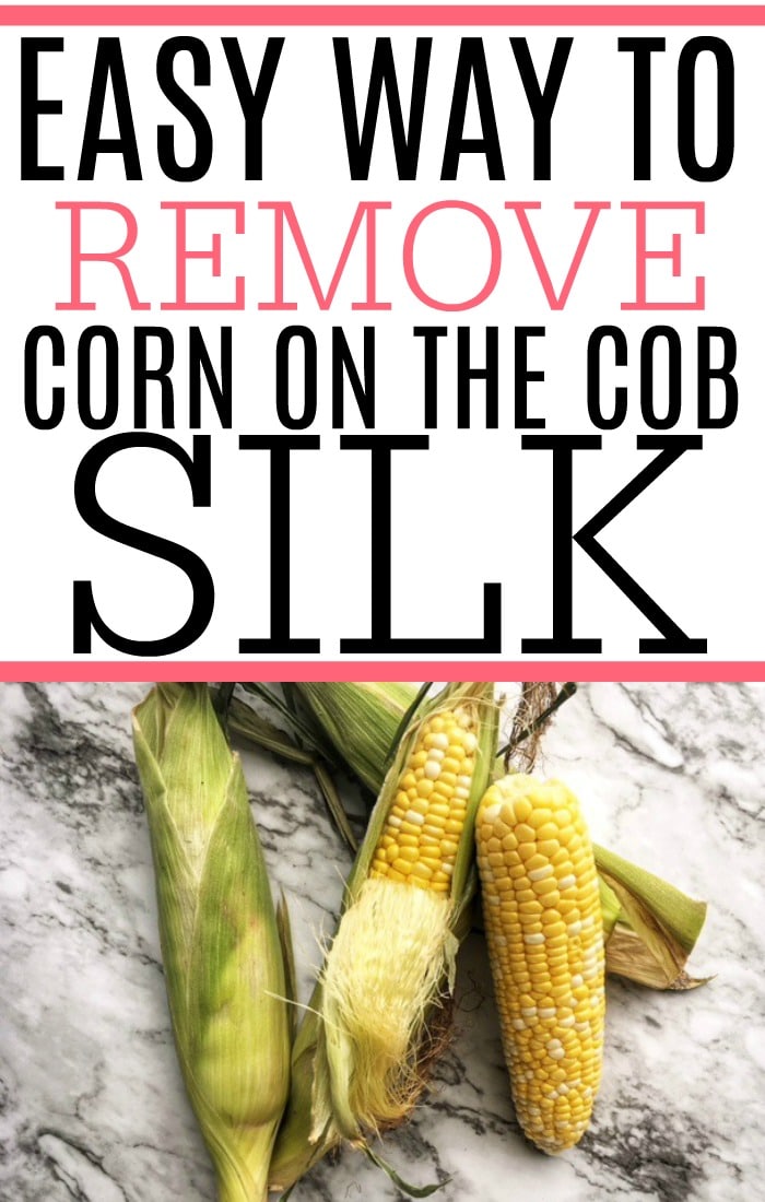 Love corn on the cob but hate dealing with corn silk? Check out the easy way to remove corn silk from the cob. It only takes a few seconds with this simple trick. It really is the best way to remove corn silk.