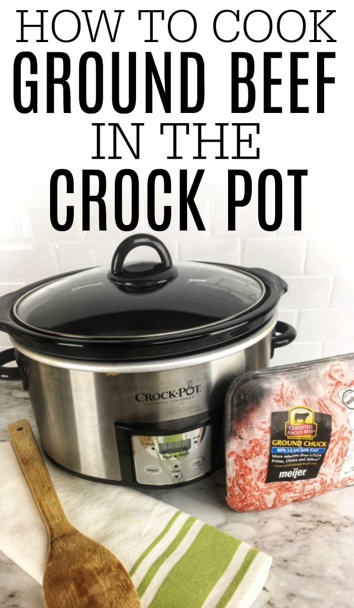 Save yourself time with this easy tip on how to cook ground beef in crock pot. You can cook up extra to freeze. It's easy cooking ground beef in crock pot.