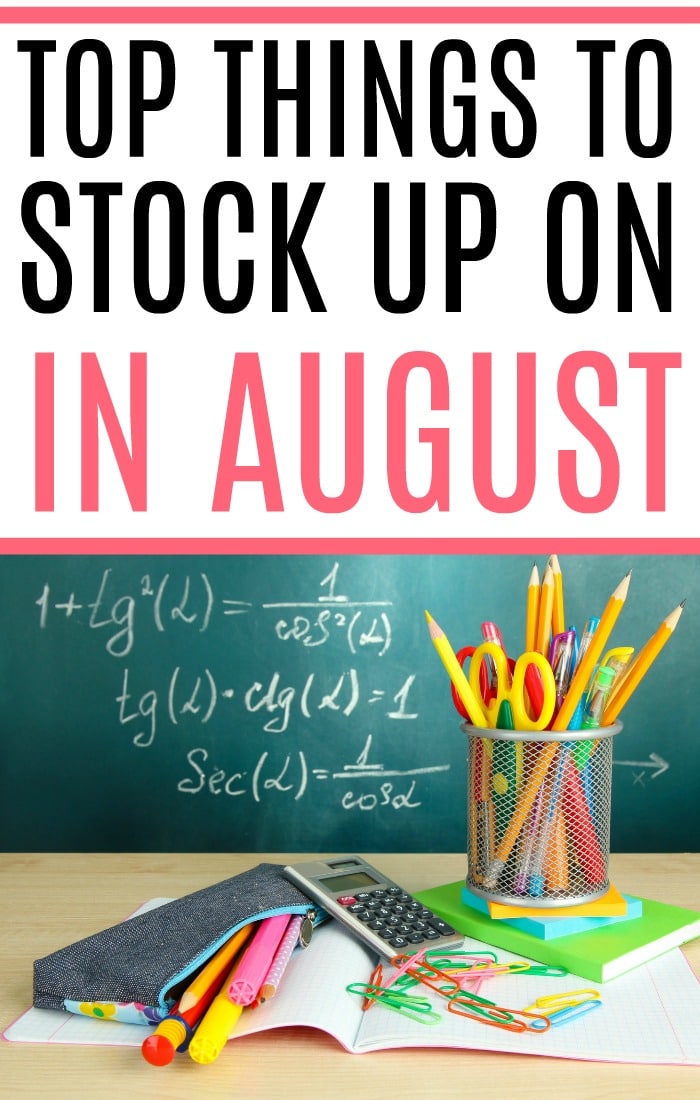 Trying to save more money? Check out the top things to stock up on in August to really save. It’s an easy way to save more money without much work.