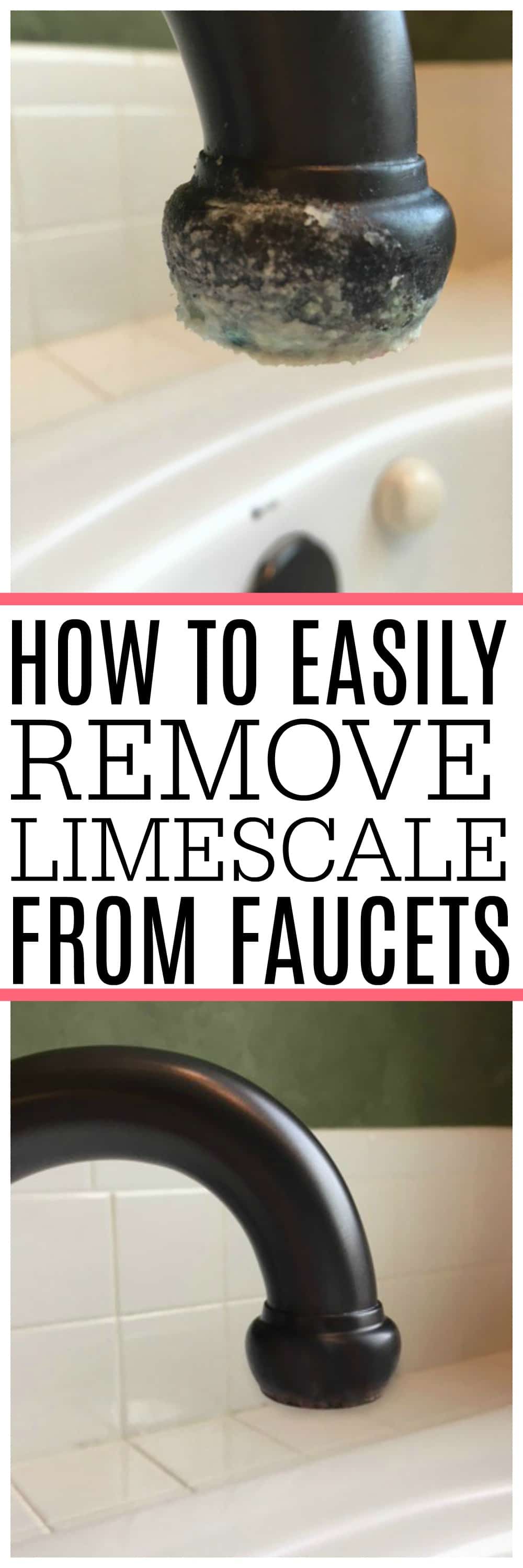 Dealing with hard water build up on your faucets? Check out how to easily remove limescale from faucet. This simple tip helps remove limescale. It really is the best limescale remover.