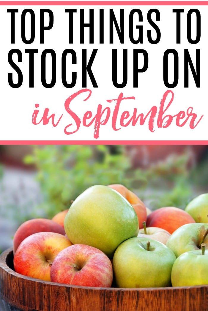 Want to save more money? Check out the top things to stock up on in September and save all year long. It’s an easy way to save more money without much work.