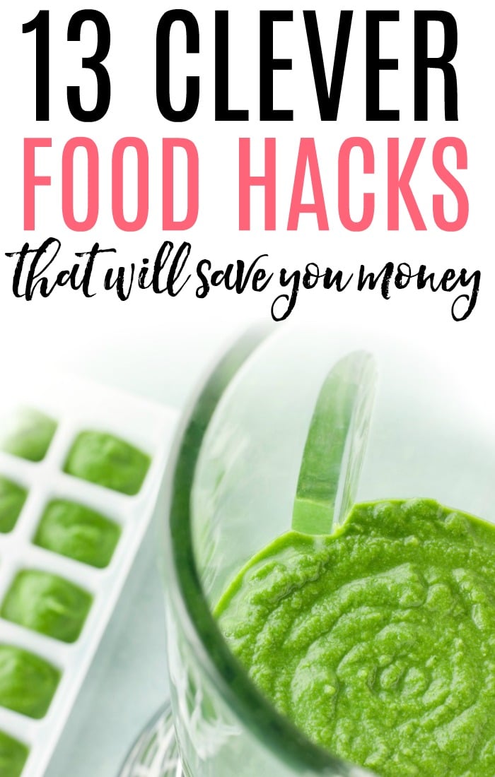 Save money in the kitchen with these clever food hacks. Don't let your food go to waste. These genius food hacks will save you money!
