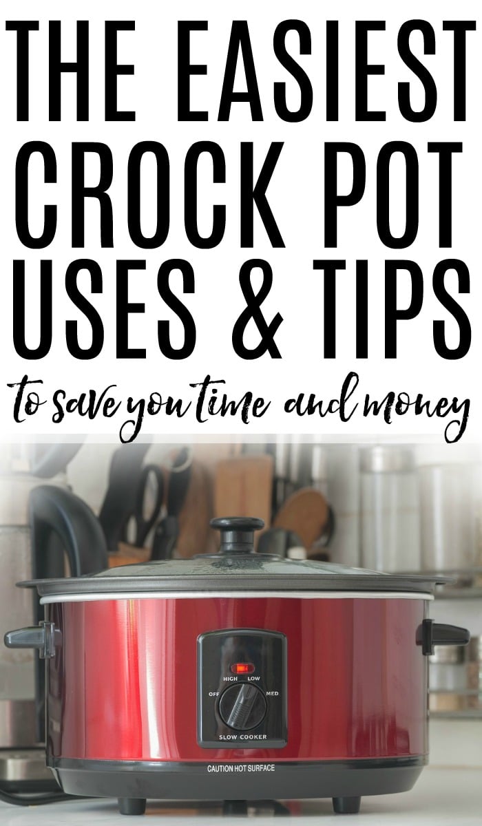Put your slow cooker to work! Save time and money with these easy crock pot uses. Learn the best crock pot tricks to save time in the kitchen.