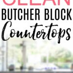 how to clean butcher block countertops