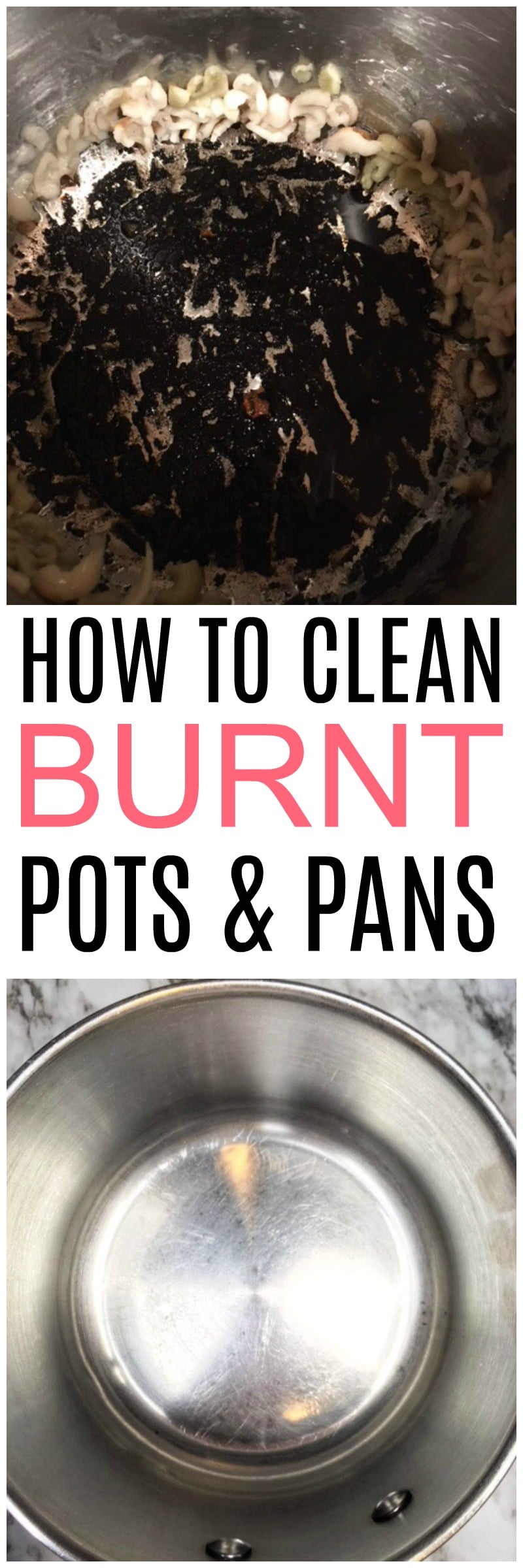 Dealing with another burnt pot or pan? Check out these easy tips on how to clean burnt pots. You can easily clean burnt pots and pans without all the elbow grease.