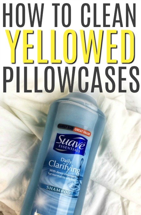 how to clean yellowed pillowcases