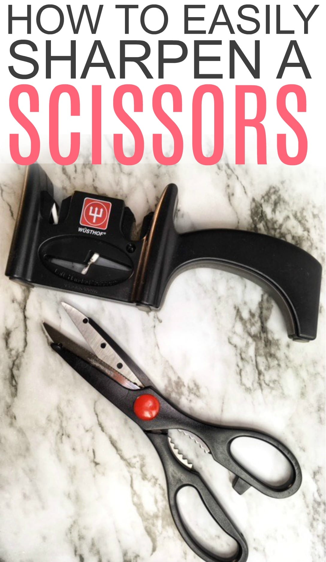 Dealing with dull scissors? See how to sharpen a scissors to get it just like new. Sharpening scissors is easy and makes it easier to cut.