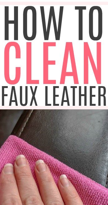 how to clean faux leather