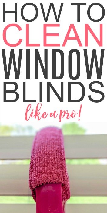 how to clean window blinds