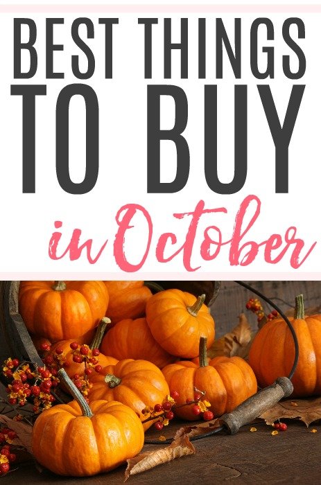 best things to buy in October