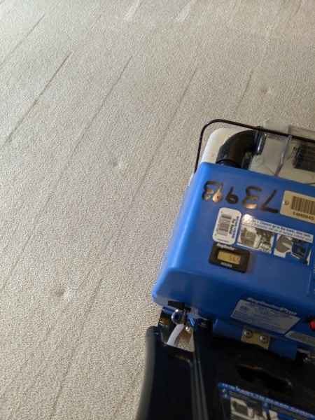 using a carpet cleaner to remove stains