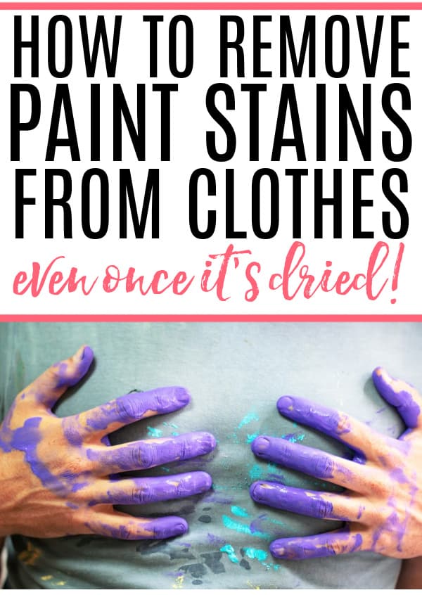 how to remove paint from clothes
