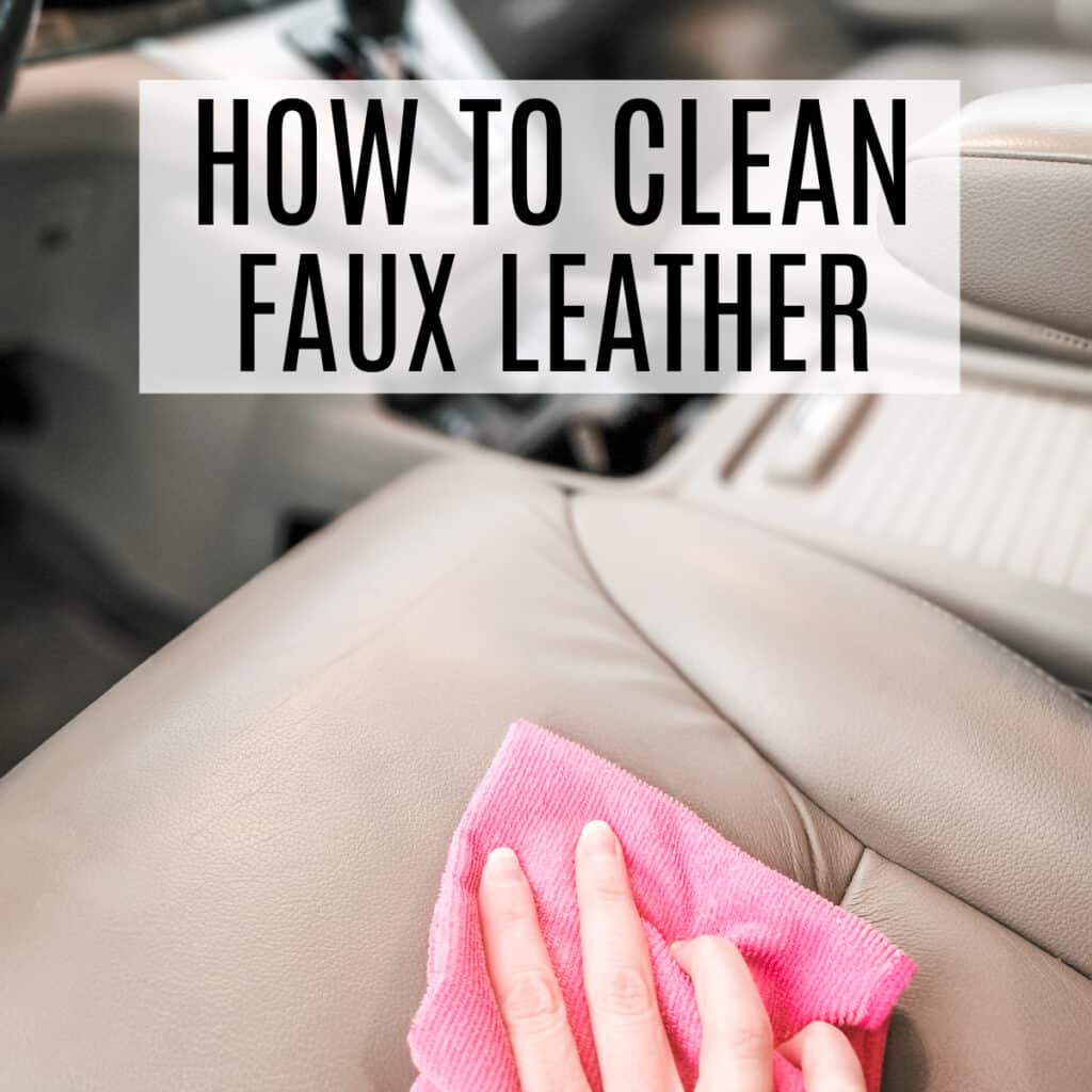 how to clean faux leather