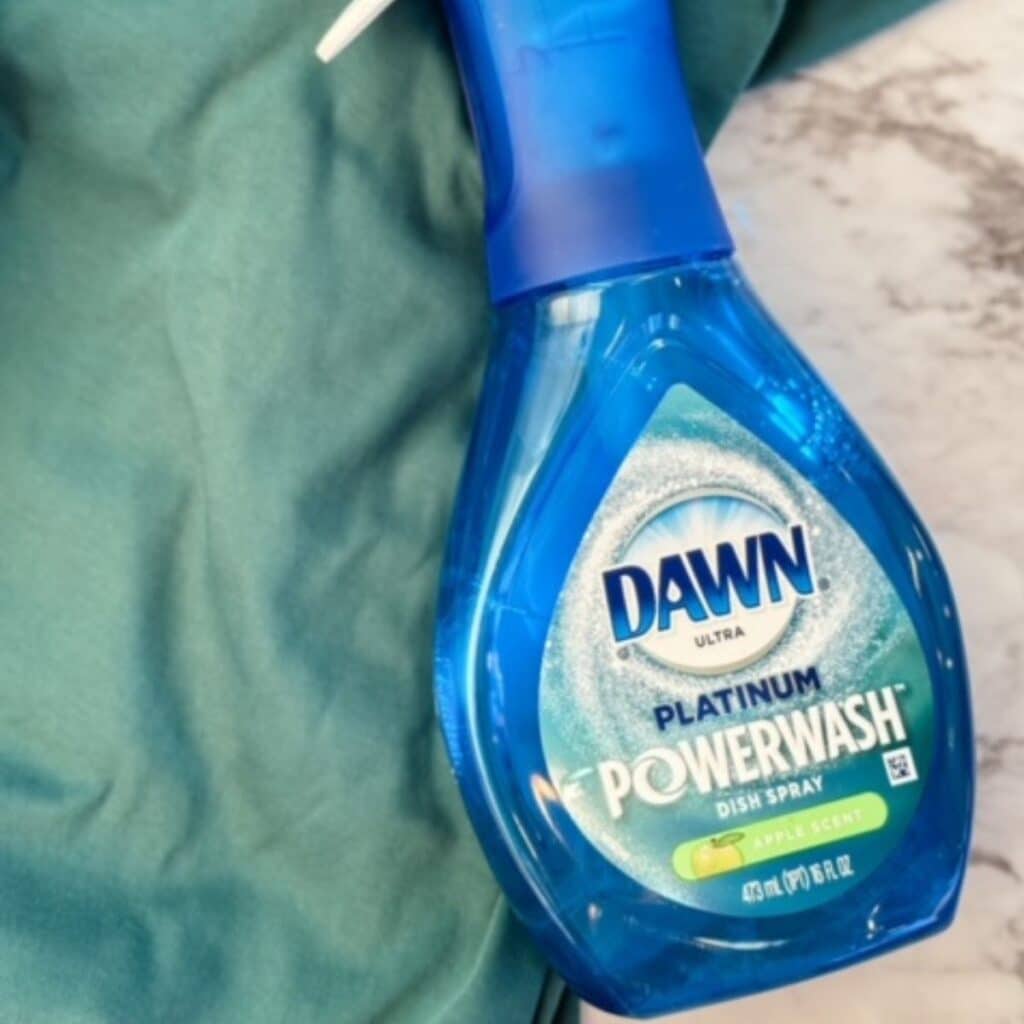 dawn powerwash on laundry