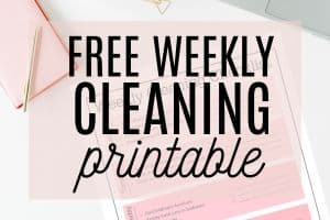Free Weekly Cleaning Printable
